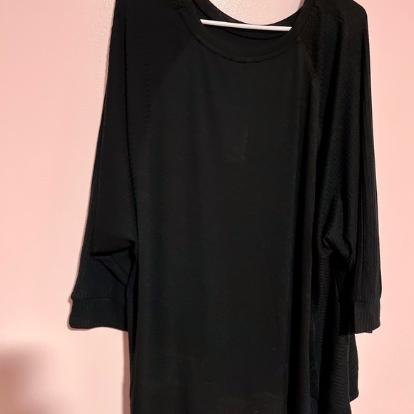 NWT Cato Women’s Plus 26 28 Black Happy Hour Daisy Long Sleeve Sweater Top - Picture 4 of 11